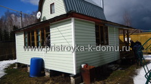 Пристройка к дачному дому 5х5